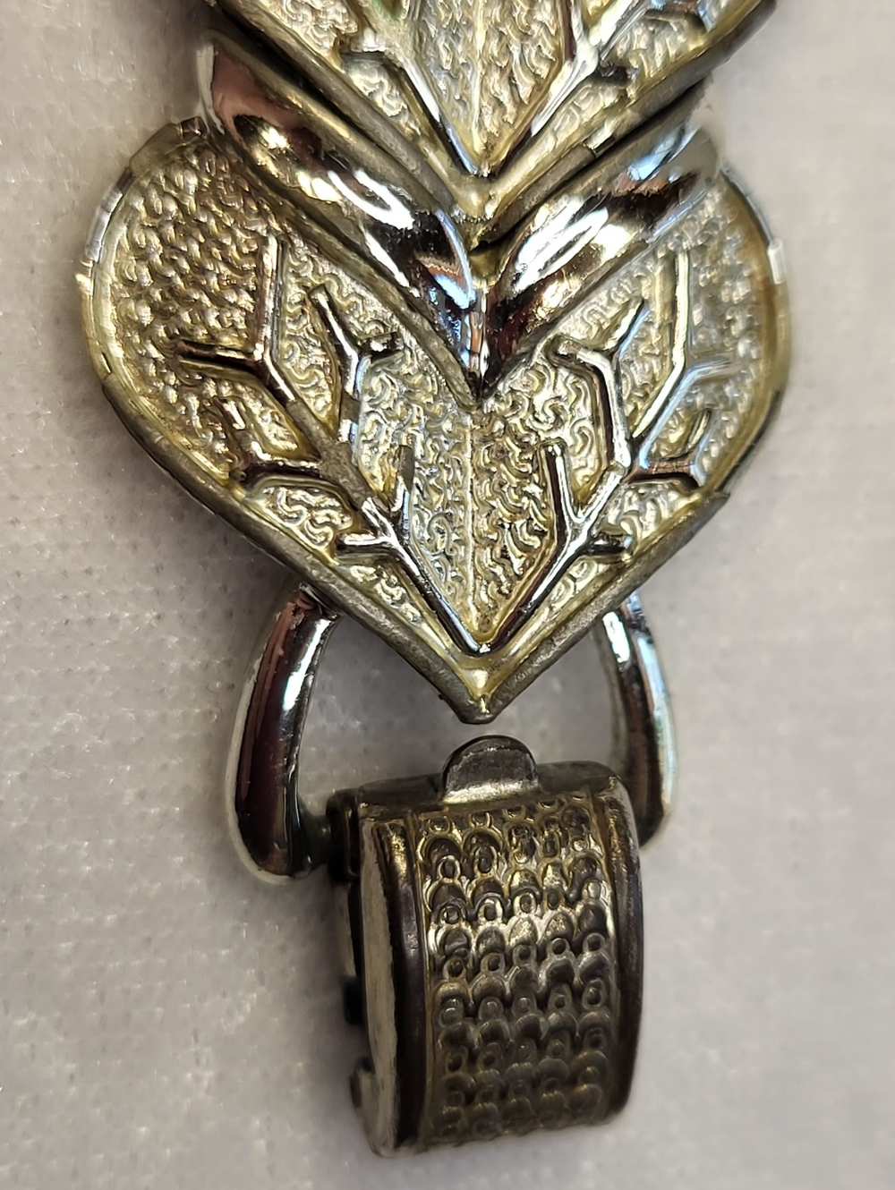 Vintage "Coro Pegasus" Silver-tone Link Bracelet - Picture 4 of 5